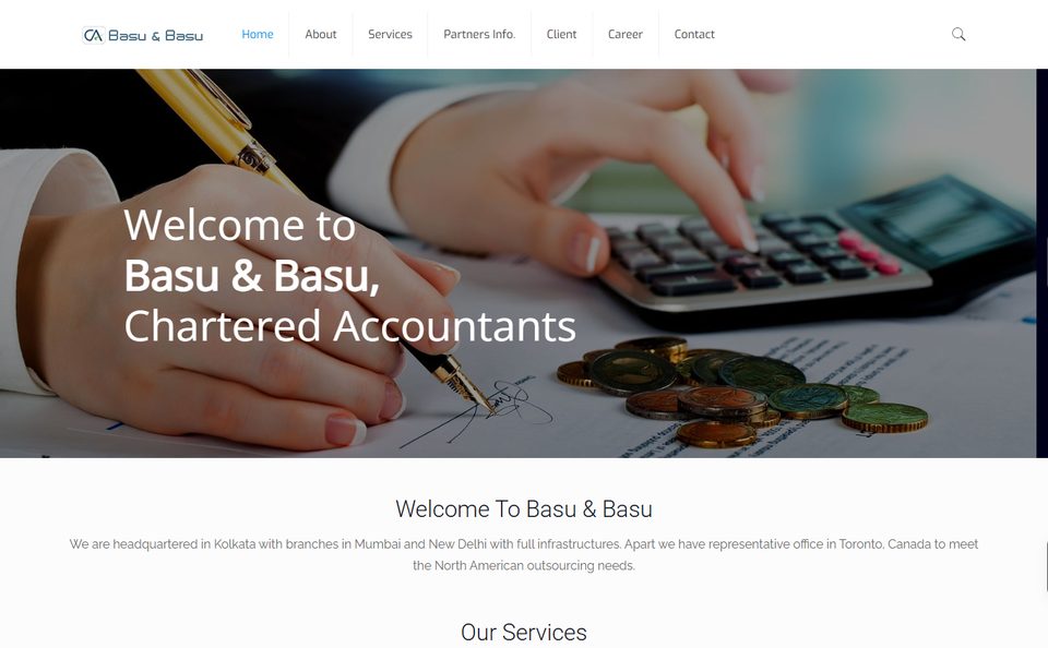 Basu & Basu website screenshot